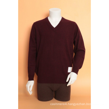 Yak Wool/ Cashmere V Neck Round Neck Long Sleeve Sweater/Clothing/Garment/Knitwear